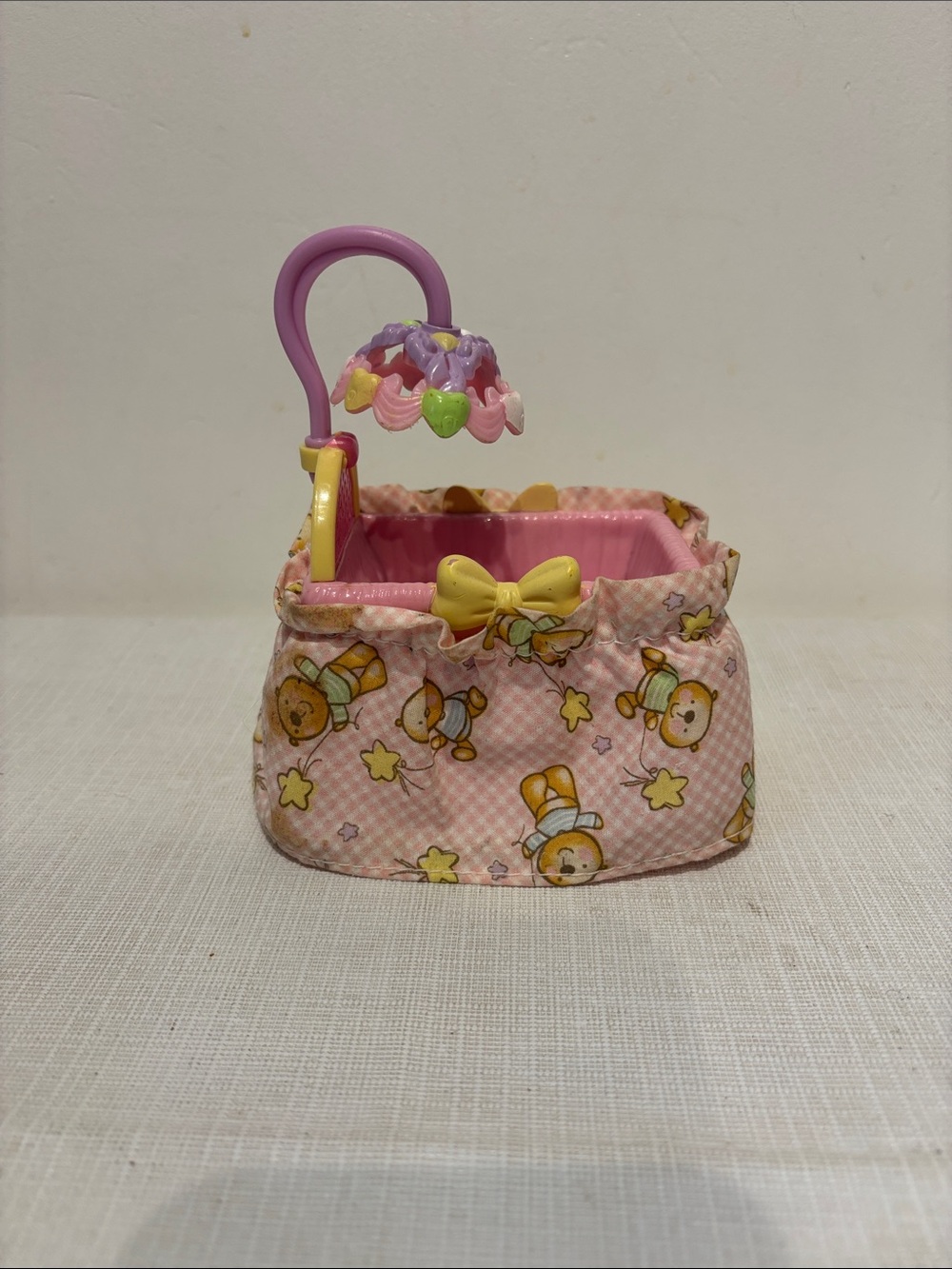 2007 Fisher Price Loving Family Bassinet Crib with Mobile